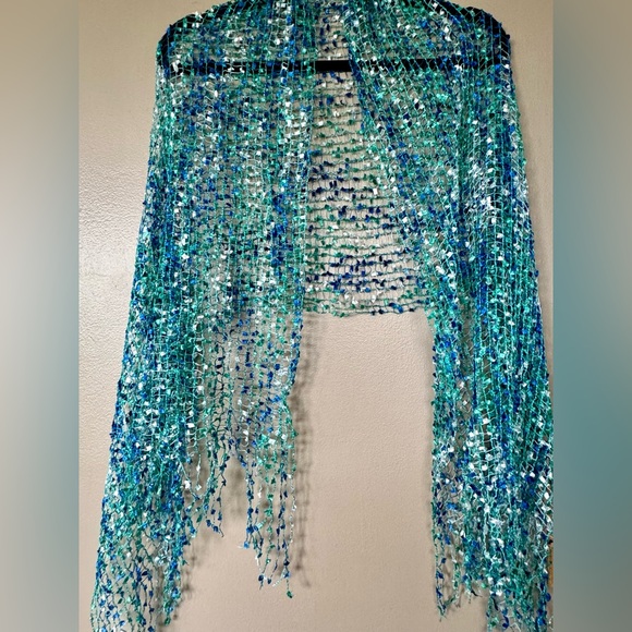 NWOT Unbranded - Women’s Formal Evening Wear One Size Fits Most Scarf Wrap Set - Picture 9 of 15